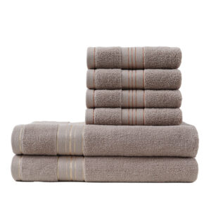 ASG handtücher -Set mit 2 badetücher und 4 handtücher set, saunahandtuch Mikrofaser-Handtuch kann auch als sporthandtuch  verwendet werden (handtücher grau