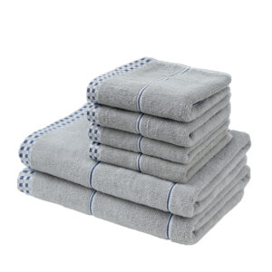 ASG handtücher -Set mit 2 badetücher und 4 handtücher set, saunahandtuch Mikrofaser-Handtuch kann auch als sporthandtuch  verwendet werden (handtücher grau