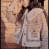 MISHOW Winter Parkas Jacket Women High Quality Loose Padding Cotton Coat Thick Warm Houndstooth Puff Jackets Ladies MXC54W0137