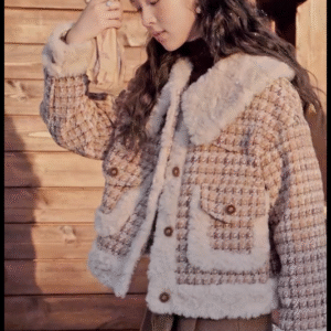 MISHOW Winter Parkas Jacket Women High Quality Loose Padding Cotton Coat Thick Warm Houndstooth Puff Jackets Ladies MXC54W0137