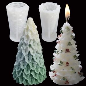 Weihnachtsbaum Silikonform 3D Weihnachten Aromatherapie Gips Kerzen Form handgemachte Weihnachtsdekoration Wohndekoration