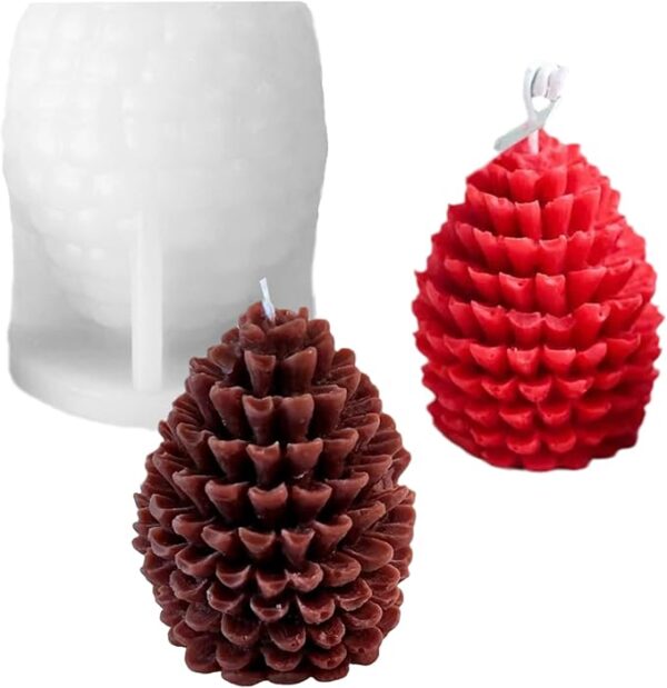 Weihnachtsbaum Silikonform 3D Weihnachten Aromatherapie Gips Kerzen Form handgemachte Weihnachtsdekoration Wohndekoration - Image 2
