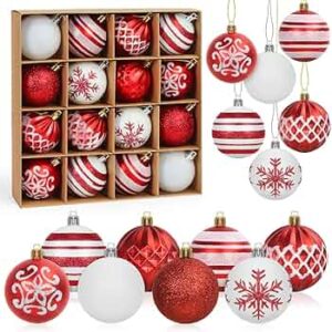 16-Piece Christmas Ball Decoration Set for a Festive Home
