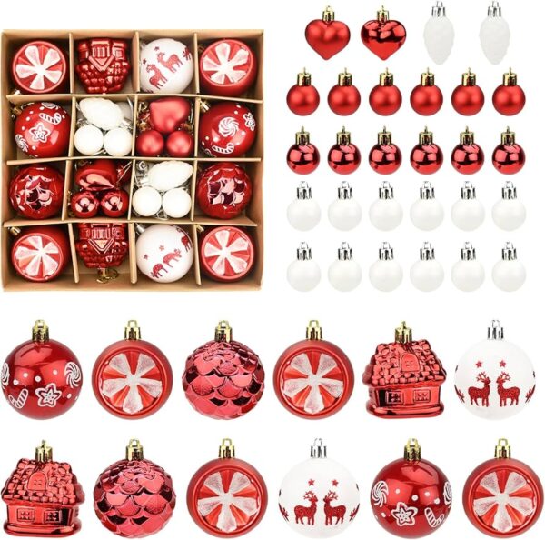 16-Piece Christmas Ball Decoration Set for a Festive Home - Image 3
