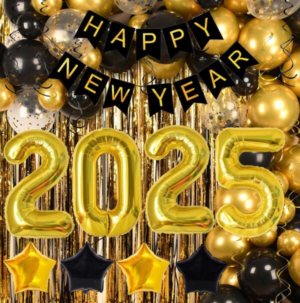 Celebrate New Year's Eve 2025 with Stunning Foil Balloons and Banners