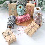 Christmas Wrapping String Rope Merry Christmas Decoration For Home 2024 Navidad Natal Noel Gift Box Packaging Rope New Year 2025