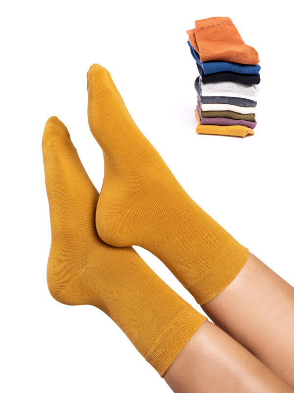Wärme und Komfort mit ASG-Damensocken im 10er-Set. Verschiedene Farben (85 % Baumwolle, 15 % Nylon). - Image 5