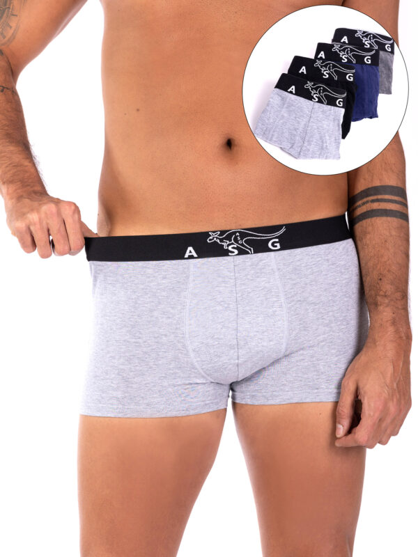 Bequeme ASG Herren-Boxerunterwäsche: 4er Set in verschiedenen Farben