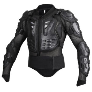 Niree Motorcycle Full Body Armor Protective Jacket Guard ATV Motocross Gear Shirt Black Size L