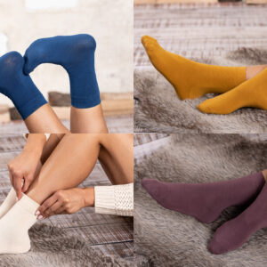Wärme und Komfort mit ASG-Damensocken im 10er-Set. Verschiedene Farben (85 % Baumwolle, 15 % Nylon).