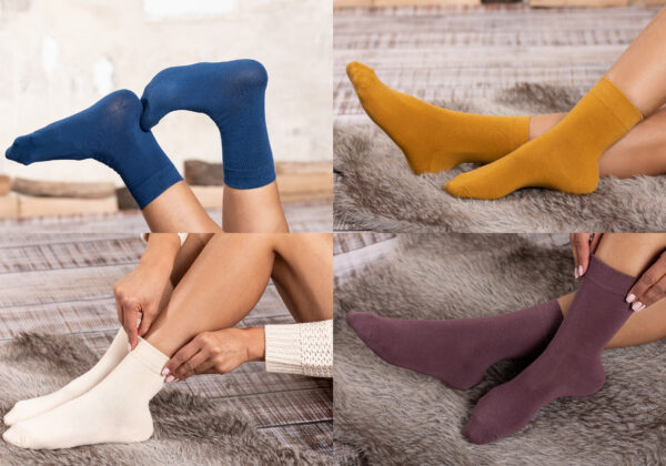 Wärme und Komfort mit ASG-Damensocken im 10er-Set. Verschiedene Farben (85 % Baumwolle, 15 % Nylon). - Image 8