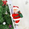 Weihnachtsmann Kletterleiter Ornamente Weihnachtsbaum Weihnachtsmann Kletterleiter Seil hängender Anhänger 2024 Frohe Weihnachtsdekoration