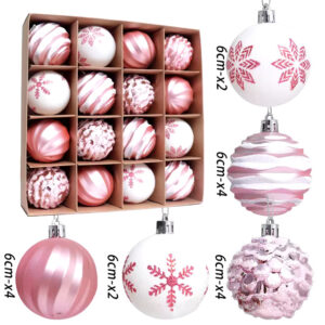 16-Piece Christmas Ball Decoration Set for a Festive Home