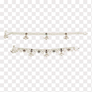 Elegant Silber Frauen Mädchen Fußkettchen Armband - 2 Stück